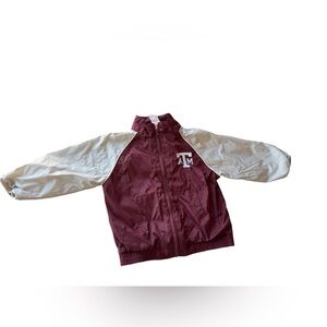 Texas A&M Maroon and White Windbreaker Jacket